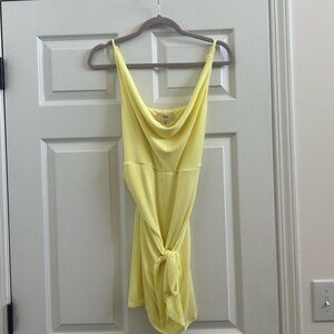 Yellow cocktail dress